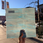 Colonial Blue/White Oceanside Fusible 96 COE (OGT 838.72F) Sheet Glass Colorado Glassworks