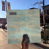 Colonial Blue/White Oceanside Fusible 96 COE (OGT 838.72F) Sheet Glass Colorado Glassworks