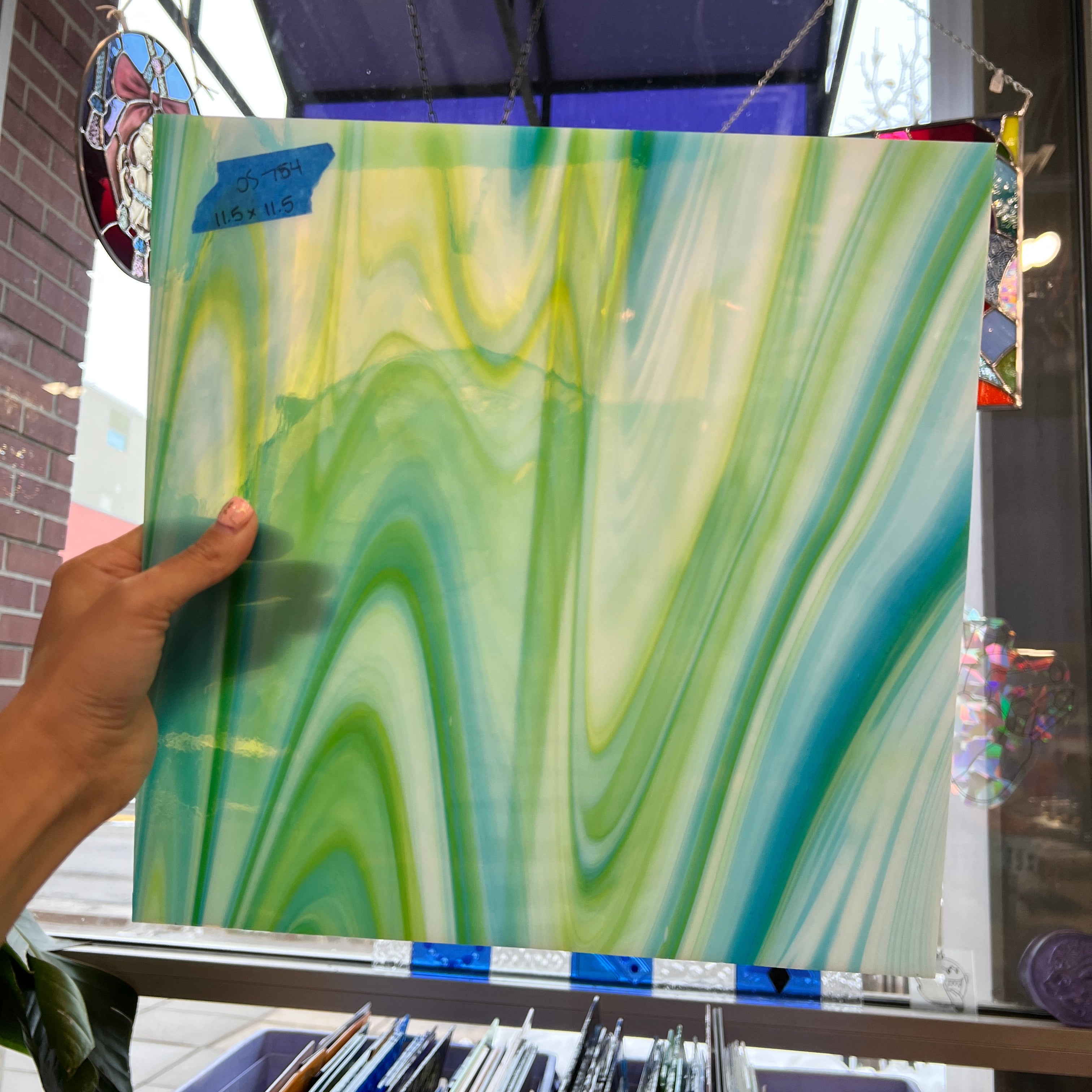 Lagoon Fusers Reserve Oceanside Fusible 96 COE (623-52S-F) Sheet Glass Colorado Glassworks