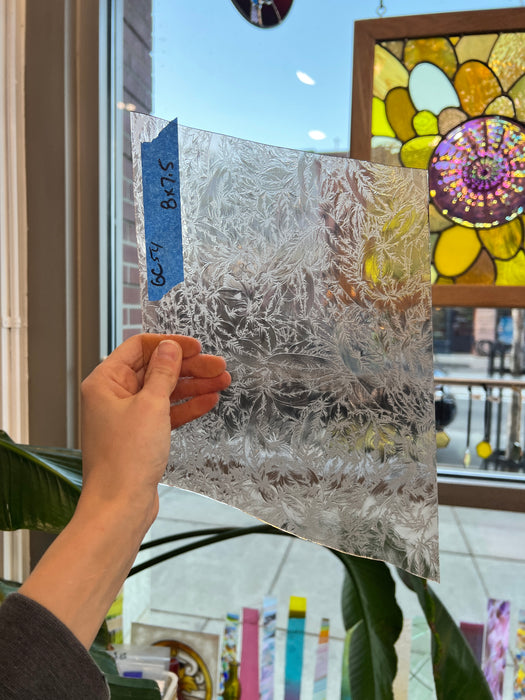 Vintage Light Pink Glue Chip Sheet Glass Glue Chip