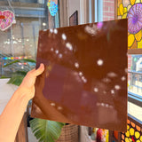 Chestnut Brown Opal Oceanside Fusible 96 COE (OGT 211.74F) Sheet Glass Colorado Glassworks
