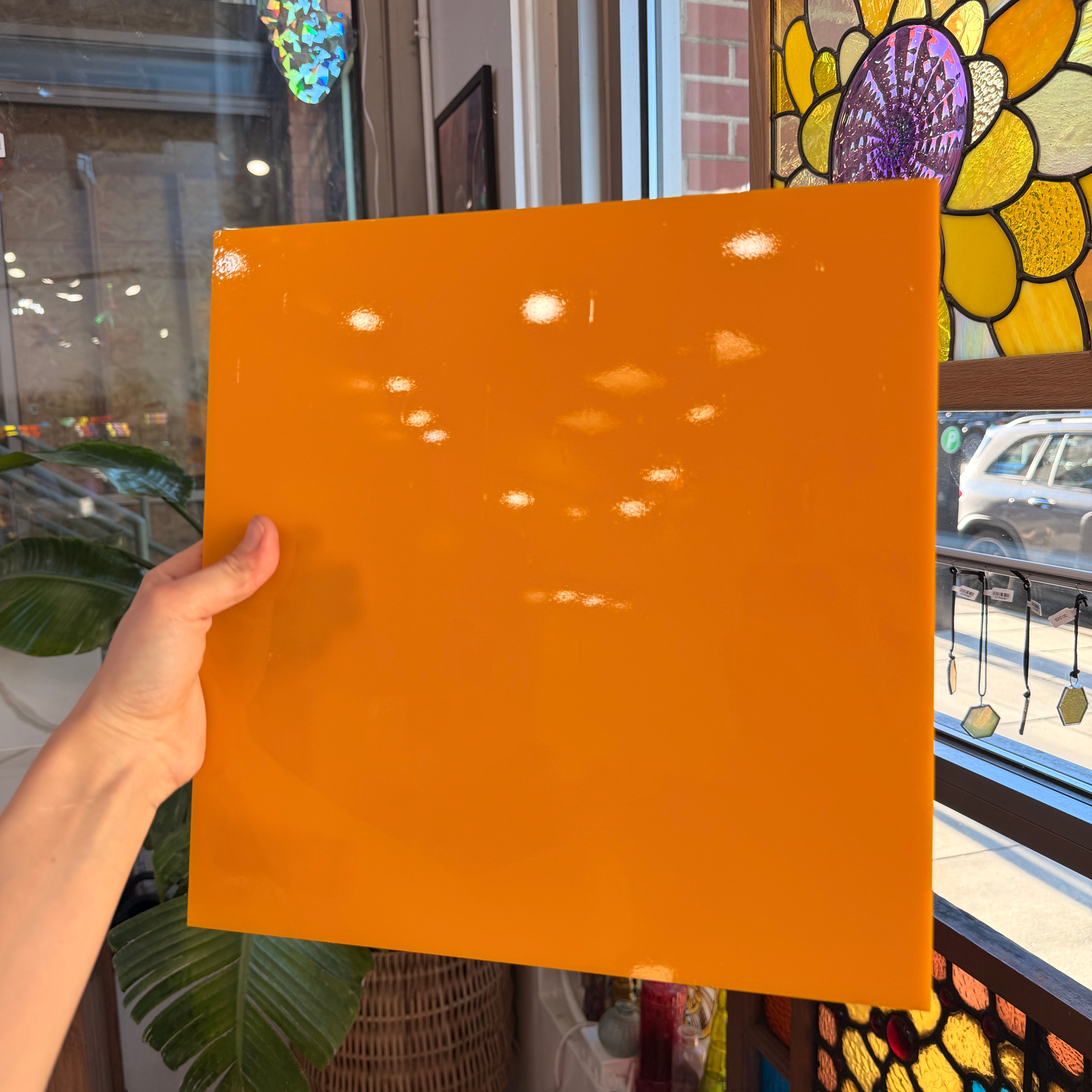 Marigold Opal Oceanside Fusible 96 COE (OGT 60.355F) Sheet Glass Colorado Glassworks