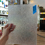 Iridescent Dew Drop Clear Wissmach Sheet Glass Colorado Glassworks   