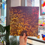 Silver Mottled Bullseye Sheet Glass