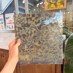 Silver Mottled Bullseye Sheet Glass