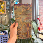 Silver Mottled Bullseye Sheet Glass