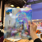 Periwinkle Cornflower Blue Iridescent Wissmach Fusible 96 COE Sheet Glass Colorado Glassworks