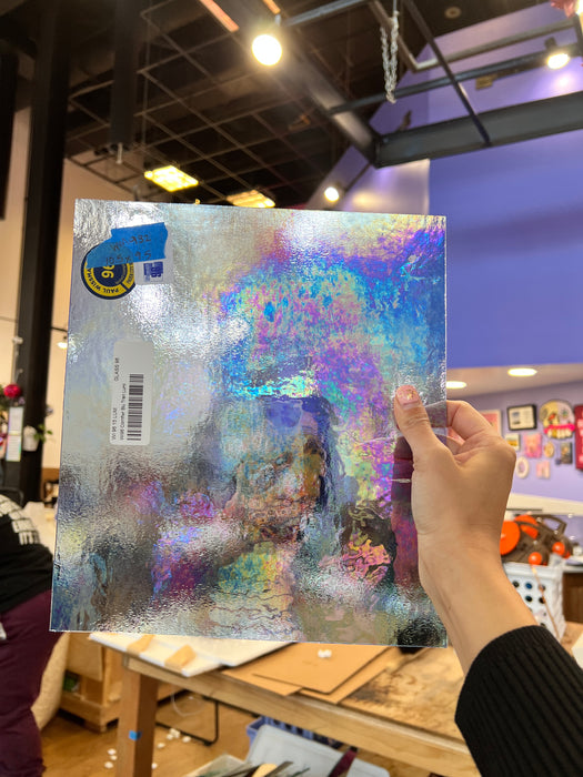 Periwinkle Cornflower Blue Iridescent Wissmach Fusible 96 COE Sheet Glass Colorado Glassworks