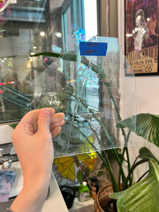Clear Mouthblown Misc Glass Sheet Glass Colorado Glassworks LA12 (7x7in)