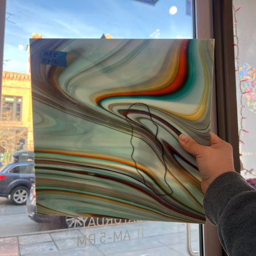 Southwest Fusers Reserve Oceanside Fusible 96 COE Sheet Glass Colorado Glassworks