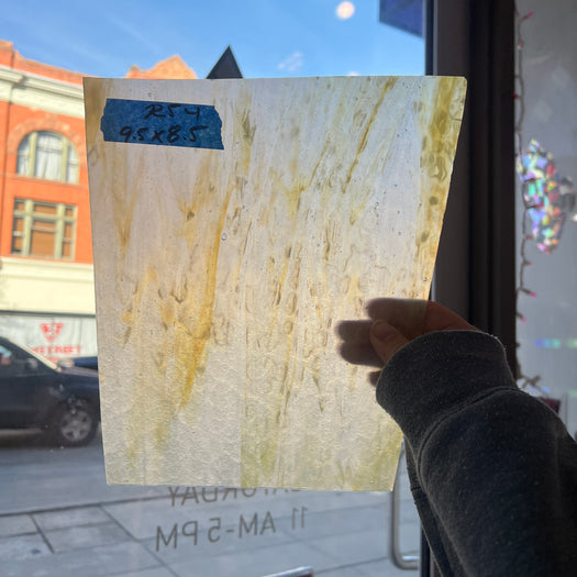 Yellow White Milky Kokomo Sheet Glass Colorado Glassworks