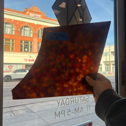 Toffee Brown Mottled Oceana Sheet Glass Unknown