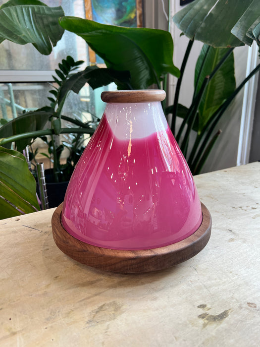 Petunia Pink COGW Lamp Colorado Glass Works