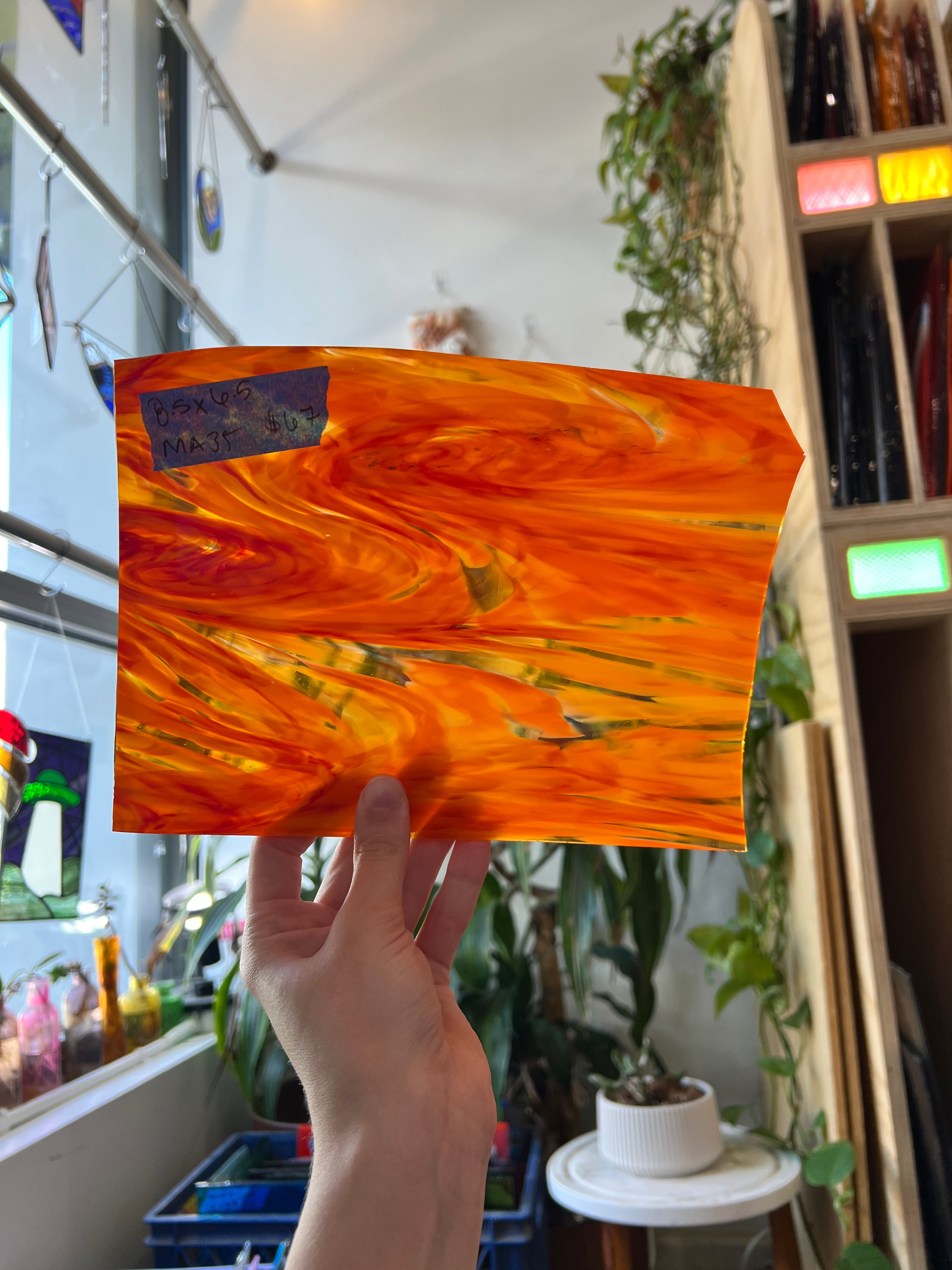 Solar Flare COGW by Monarch Glass Sheet Glass Colorado Glass Works