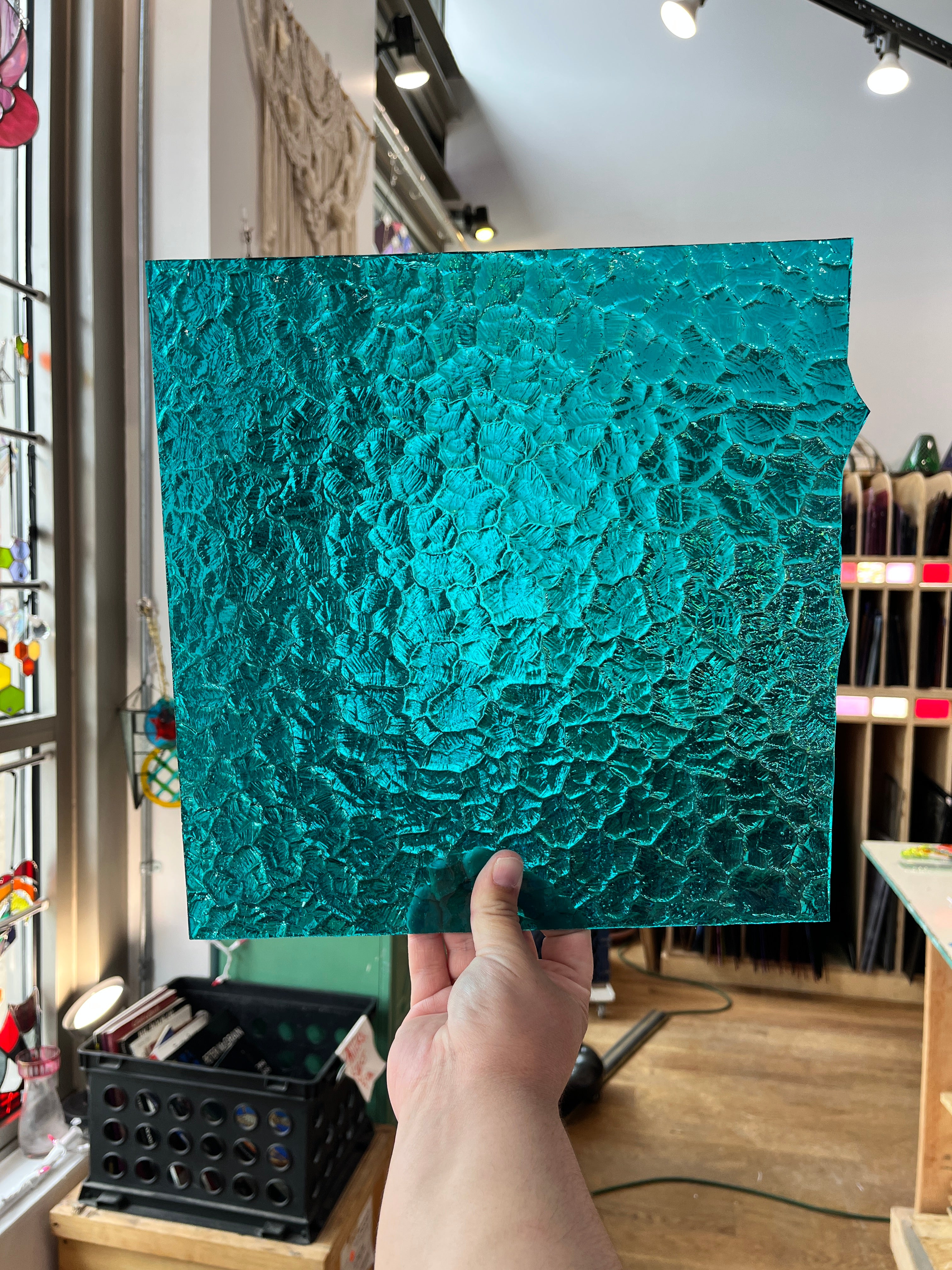 Kokomo Teal Wavolite Colorado Glassworks