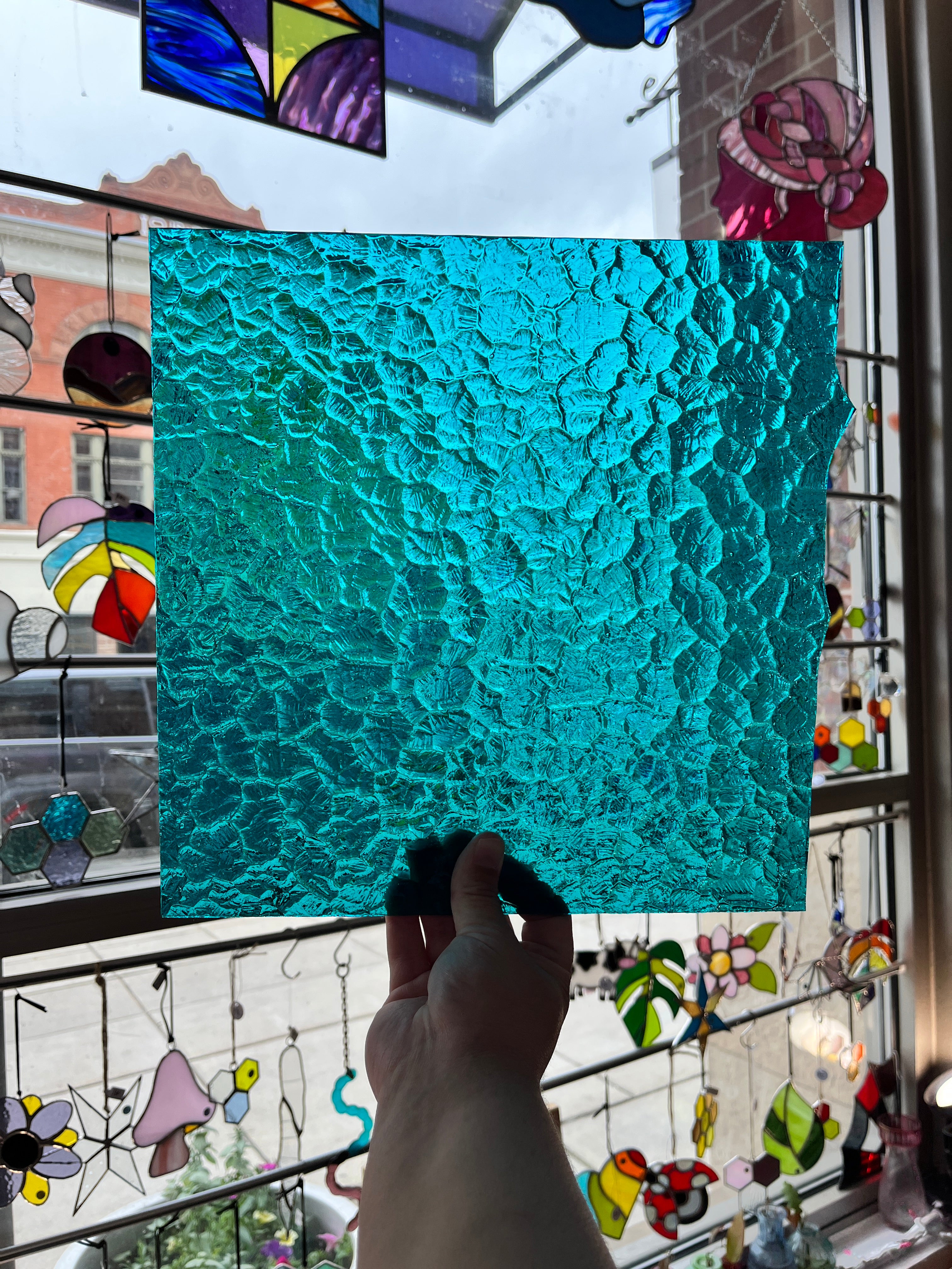 Kokomo Teal Wavolite Colorado Glassworks