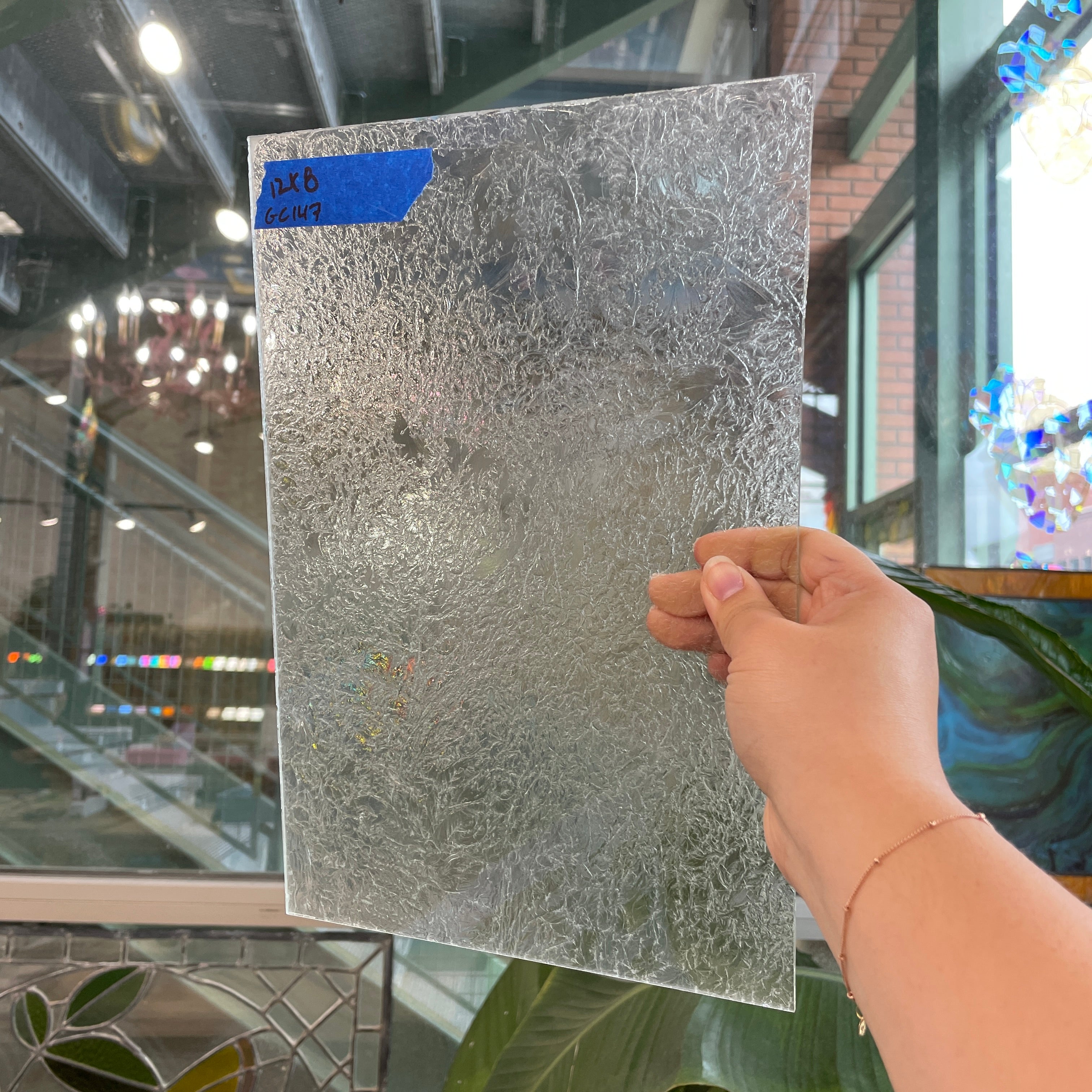 Double Glue Chip Sheet Glass Colorado Glassworks GC147 (12x8in)