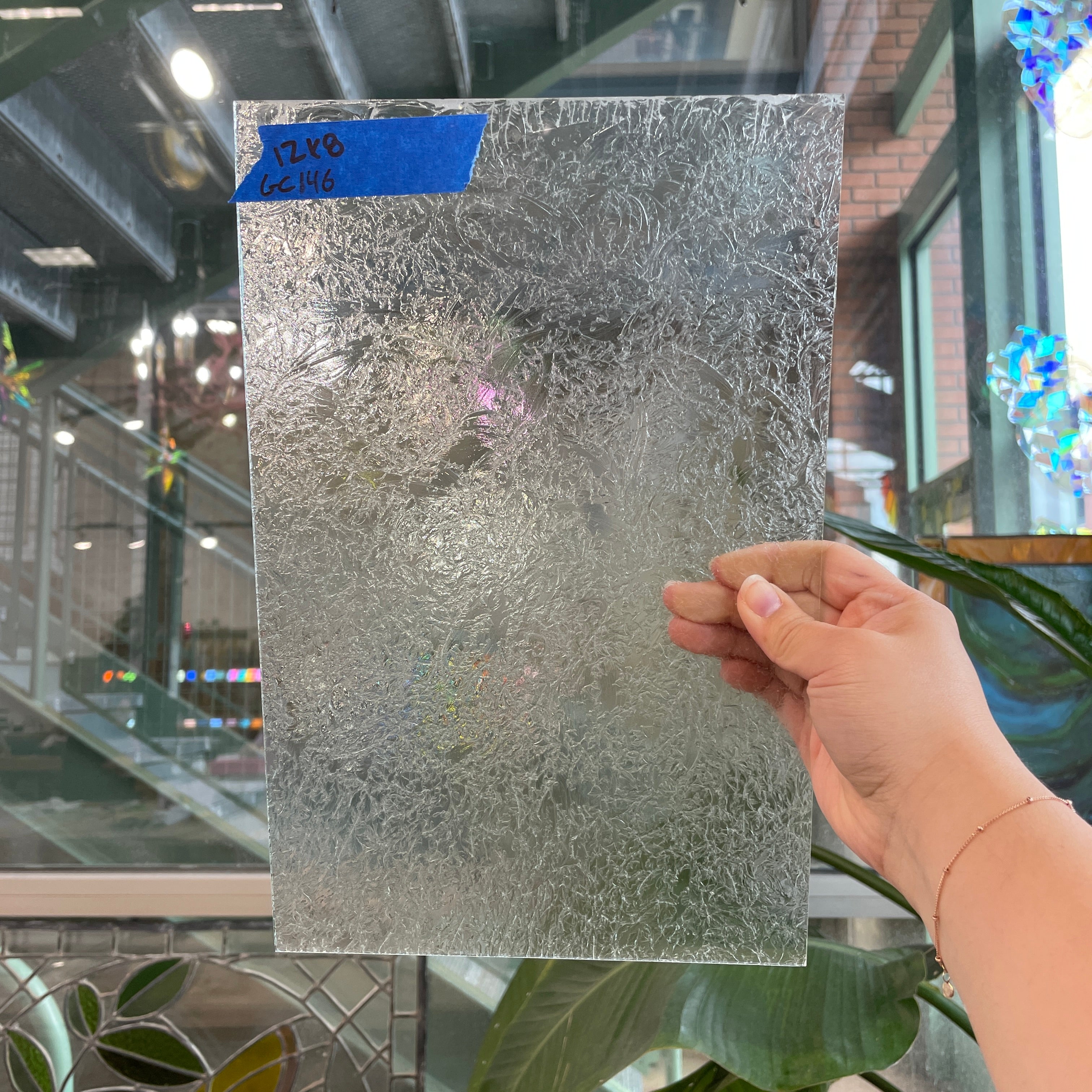 Double Glue Chip Sheet Glass Colorado Glassworks GC146 (12x8in)