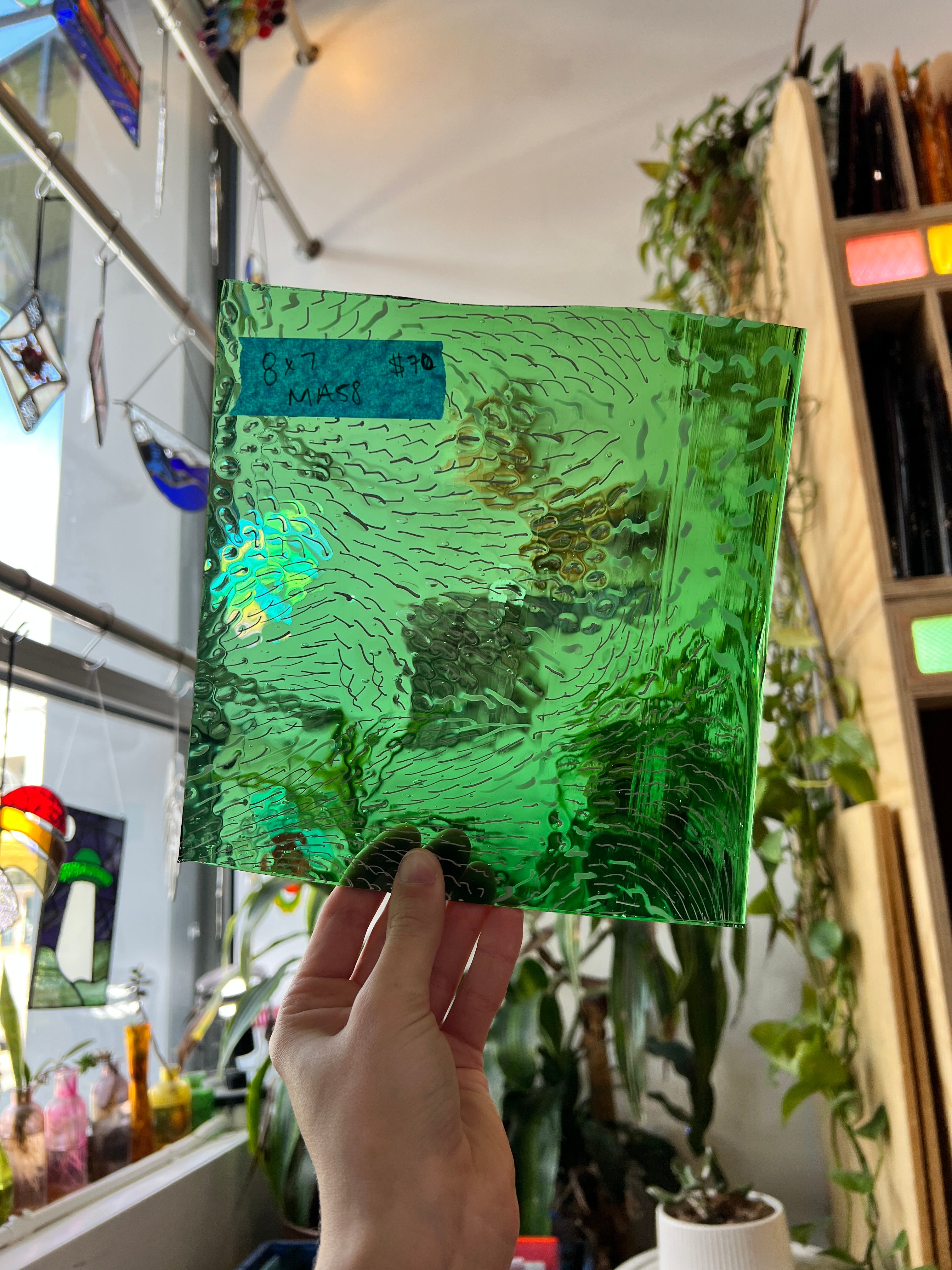 On the Green COGW by Monarch Glass Sheet Glass Colorado Glass Works MA58 (8x7in)