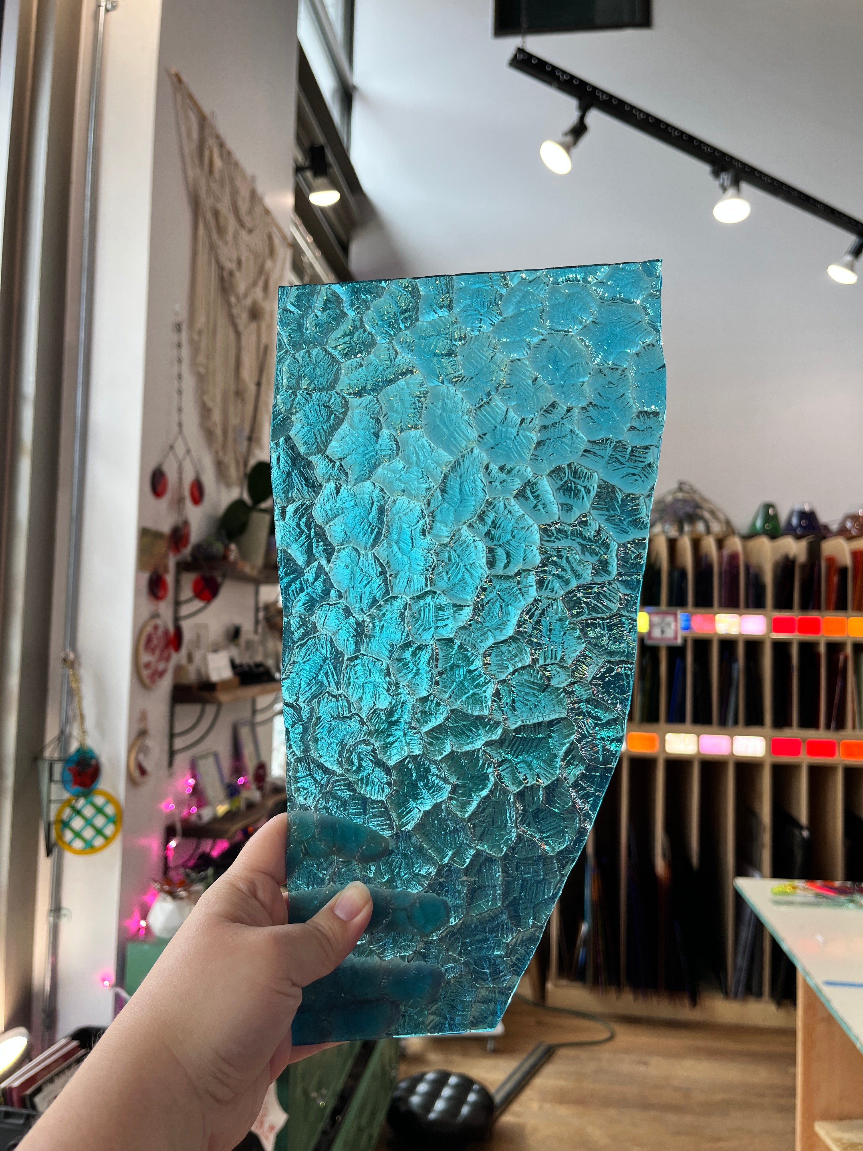 Kokomo Sky Blue Wavolite Colorado Glassworks (KO1139) 5 x 12in