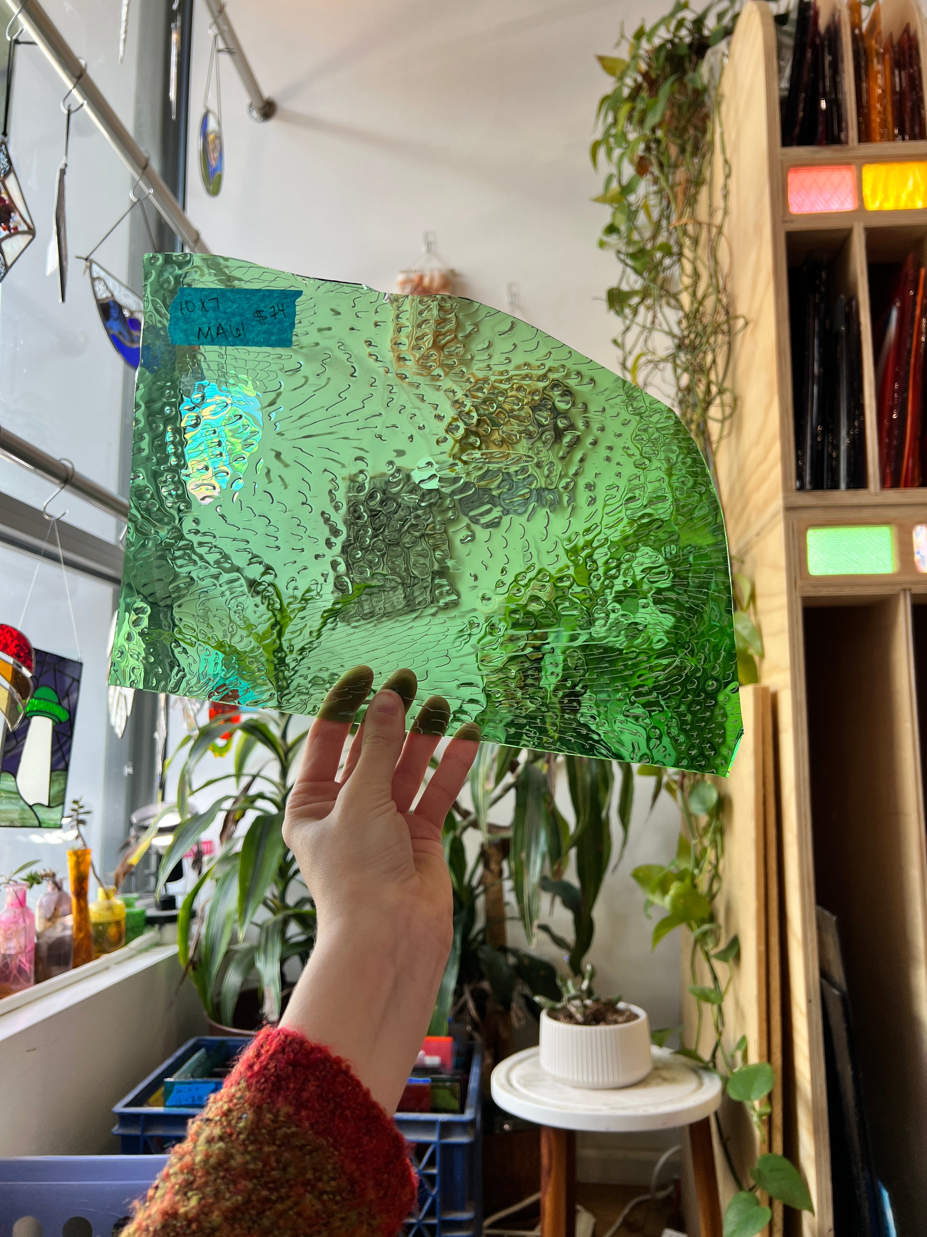 On the Green COGW by Monarch Glass Sheet Glass Colorado Glass Works MA61 (10x7in)