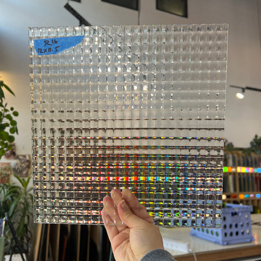 Listral Clear Textured Sheet Glass Colorado Glassworks 12x11.5in (ID-88538413)