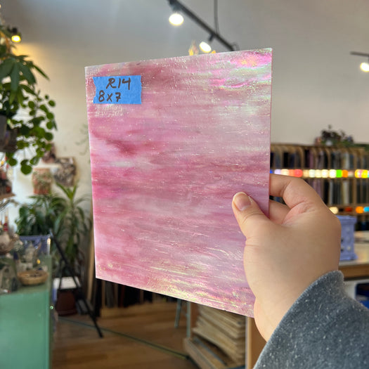 Pink Opaque Iridescent Choice Colorado Glassworks 8x7in (CH-77905709)