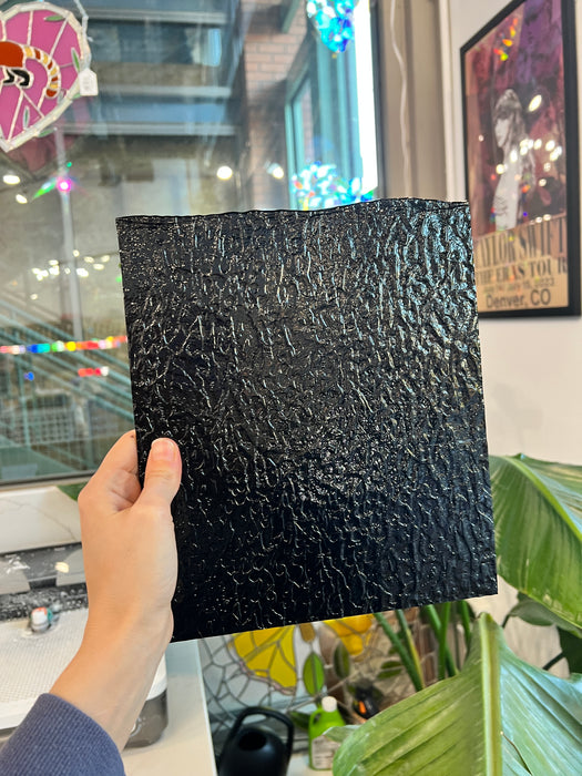 Black Granite Bullseye (BE 0100 70F) Sheet Glass Colorado Glassworks
