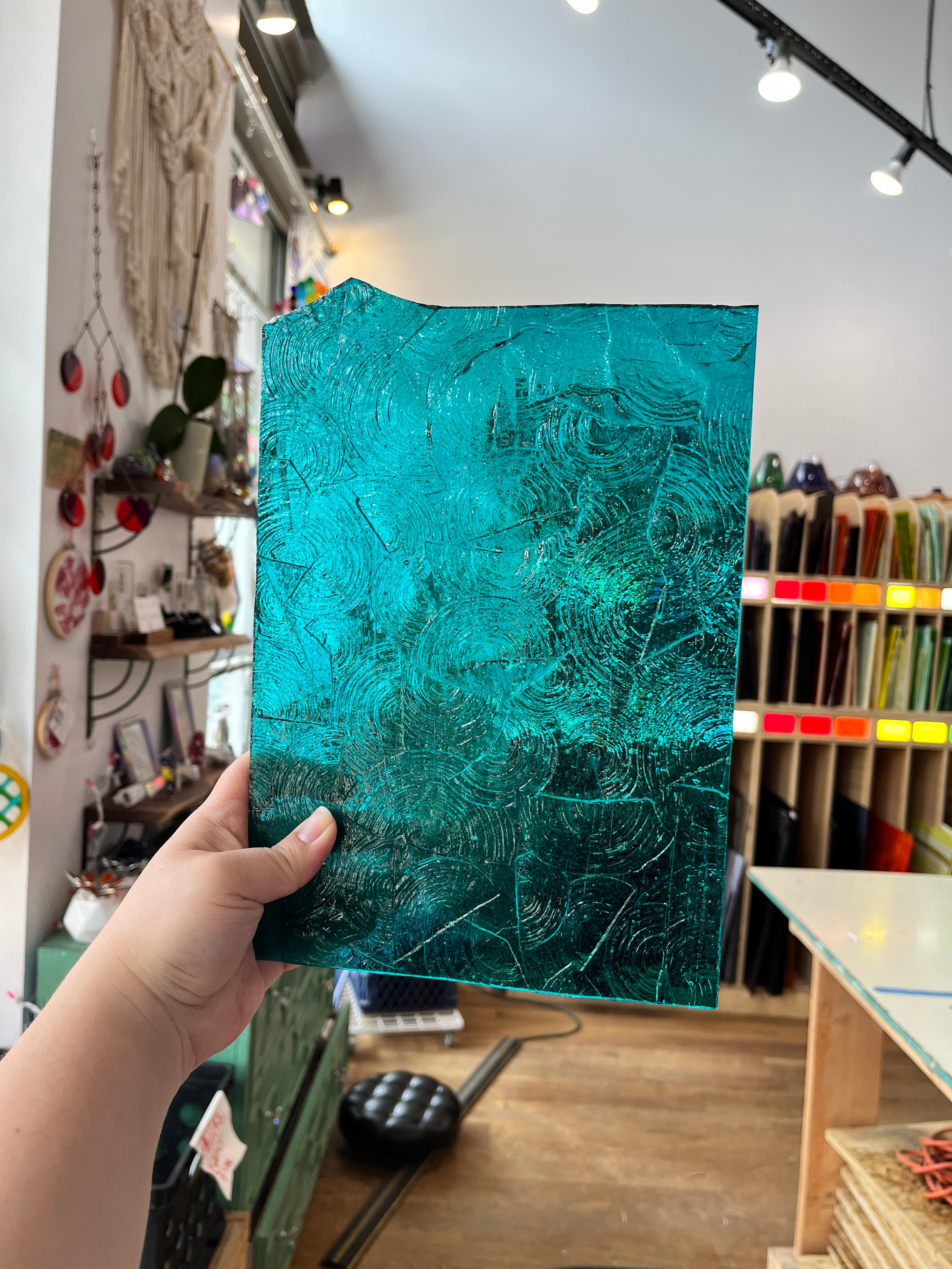 Kokomo Teal Rondalicious, I meant Rondalite Colorado Glassworks (KO1099) 7 x 10in