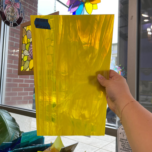 Yellow White Wispy Spectrum Sheet Glass Spectrum