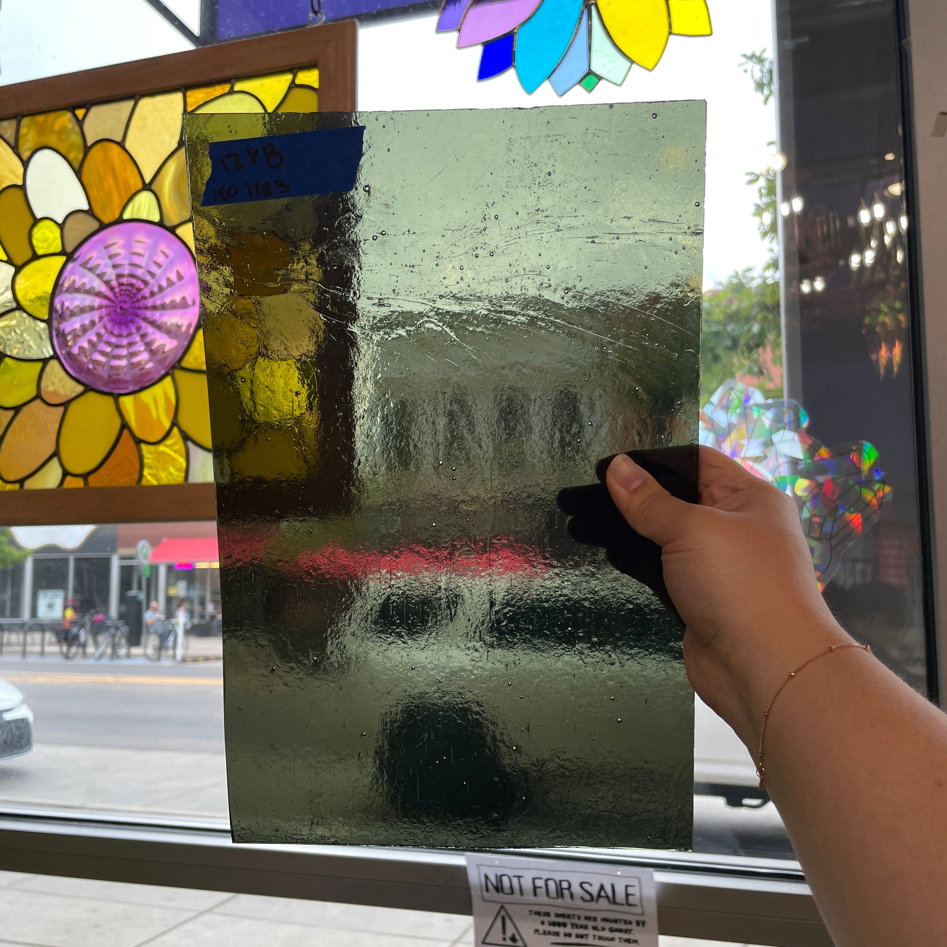 Deep Gray Transparent Kokomo Sheet Glass Colorado Glassworks