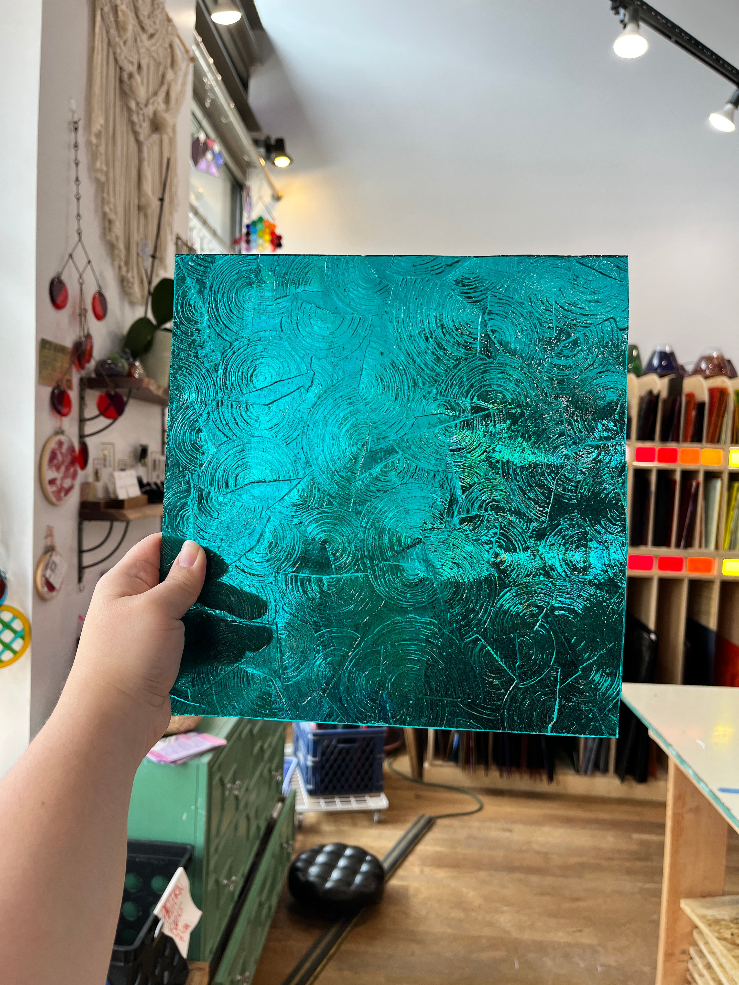 Kokomo Teal Rondalicious, I meant Rondalite Colorado Glassworks (KO1101) 10x 10in