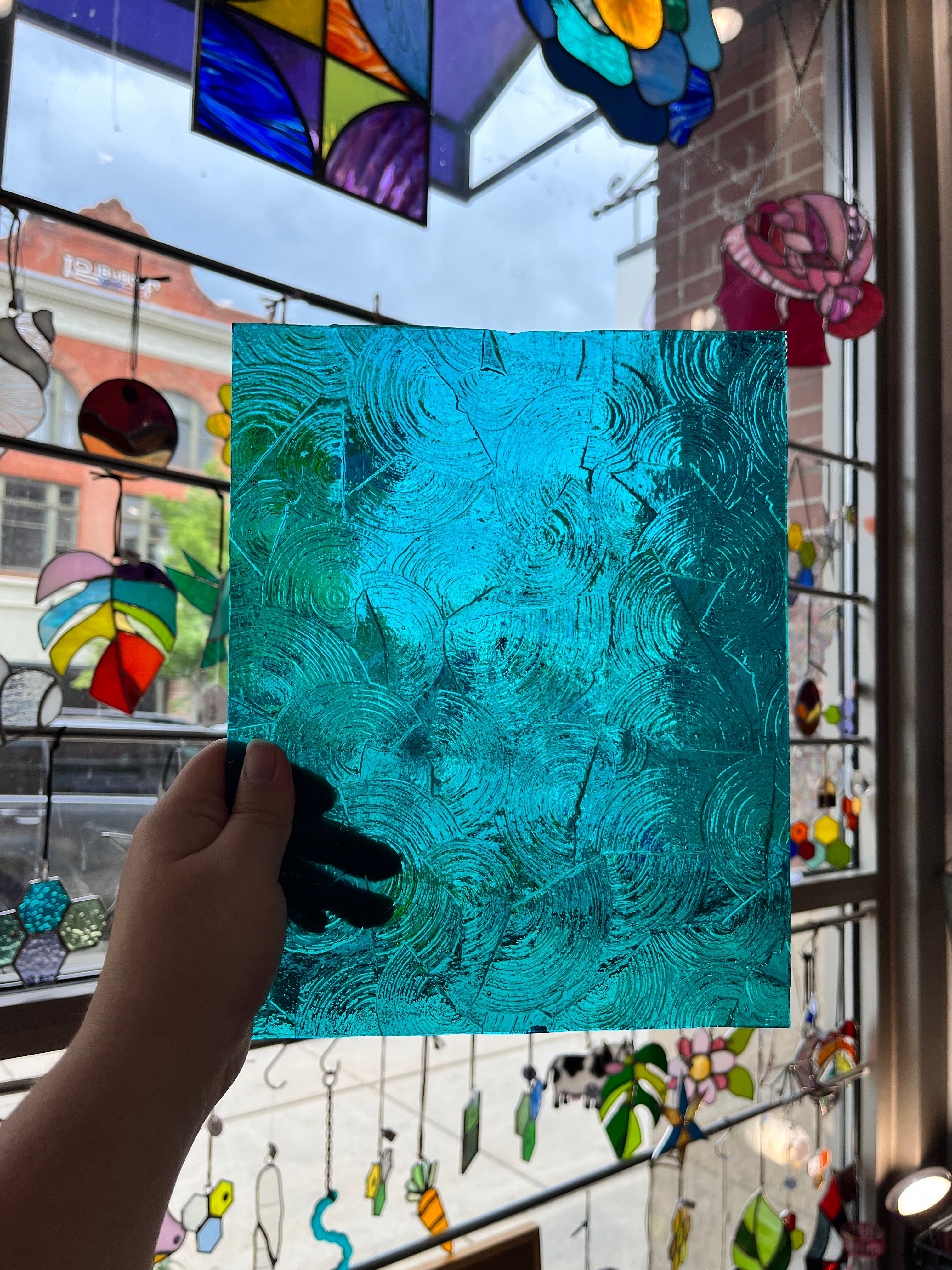 Kokomo Teal Rondalicious, I meant Rondalite Colorado Glassworks (KO1100) 4 x 9.5in
