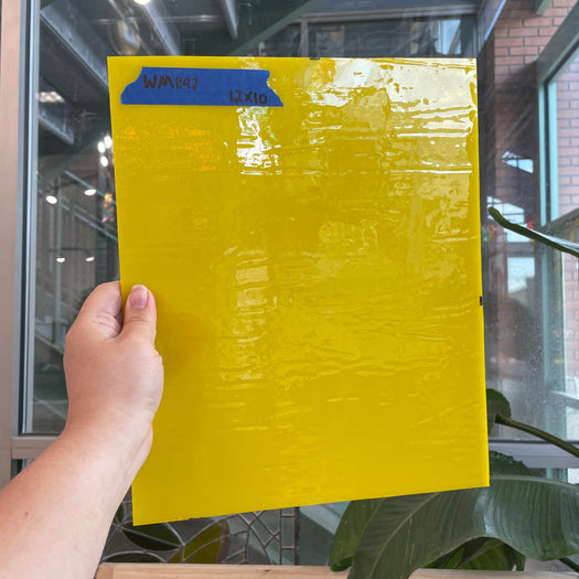 Bright Yellow Wissmach Sheet Glass Colorado Glassworks