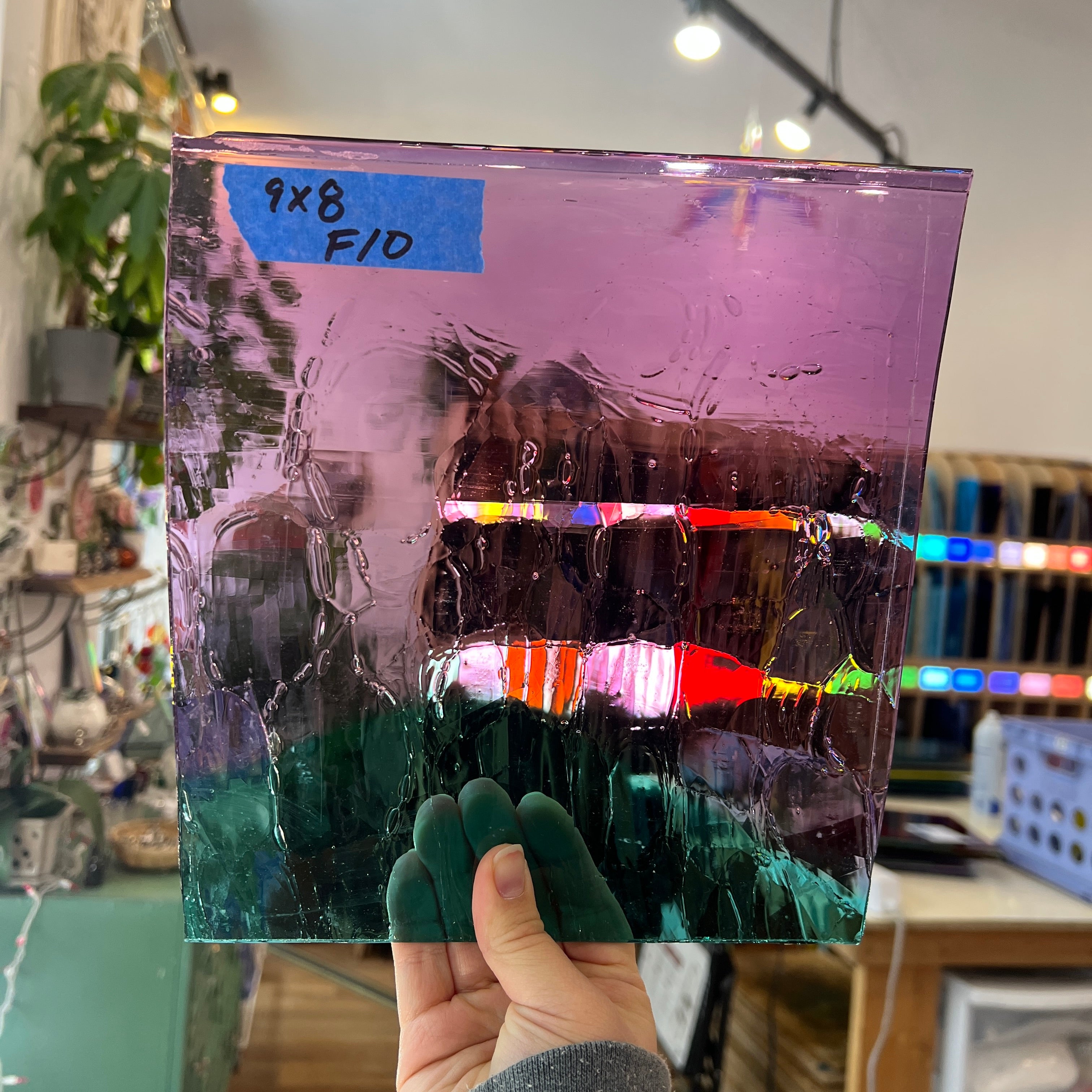 It's Just a Little Teal - Patreon Vault Sheet Glass Colorado Glassworks 9x8in (MA-57844525)