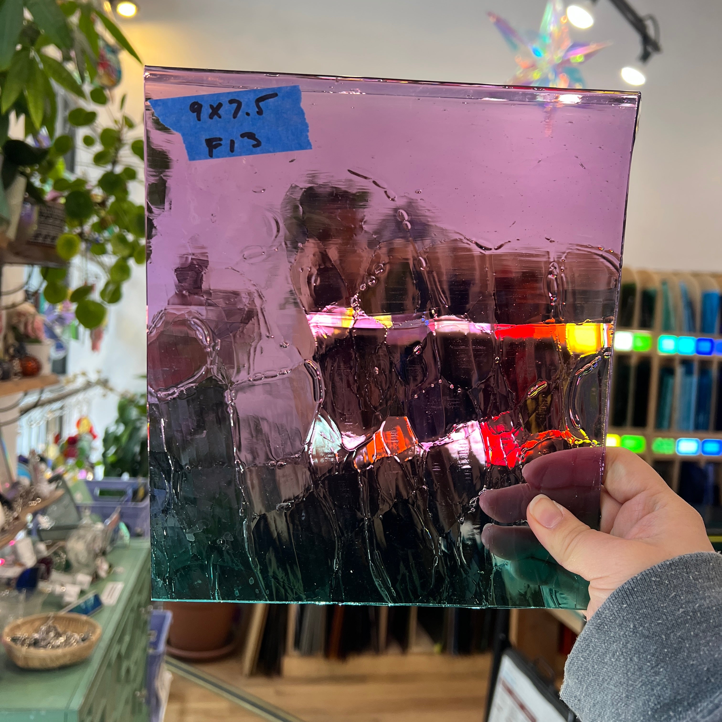 It's Just a Little Teal - Patreon Vault Sheet Glass Colorado Glassworks 9x7.5in (MA-57877293)