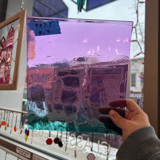 It's Just a Little Teal - Patreon Vault Sheet Glass Colorado Glassworks