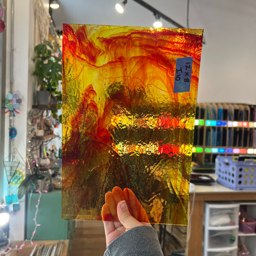 Flames of Fury - Patreon Vault Sheet Glass Colorado Glassworks