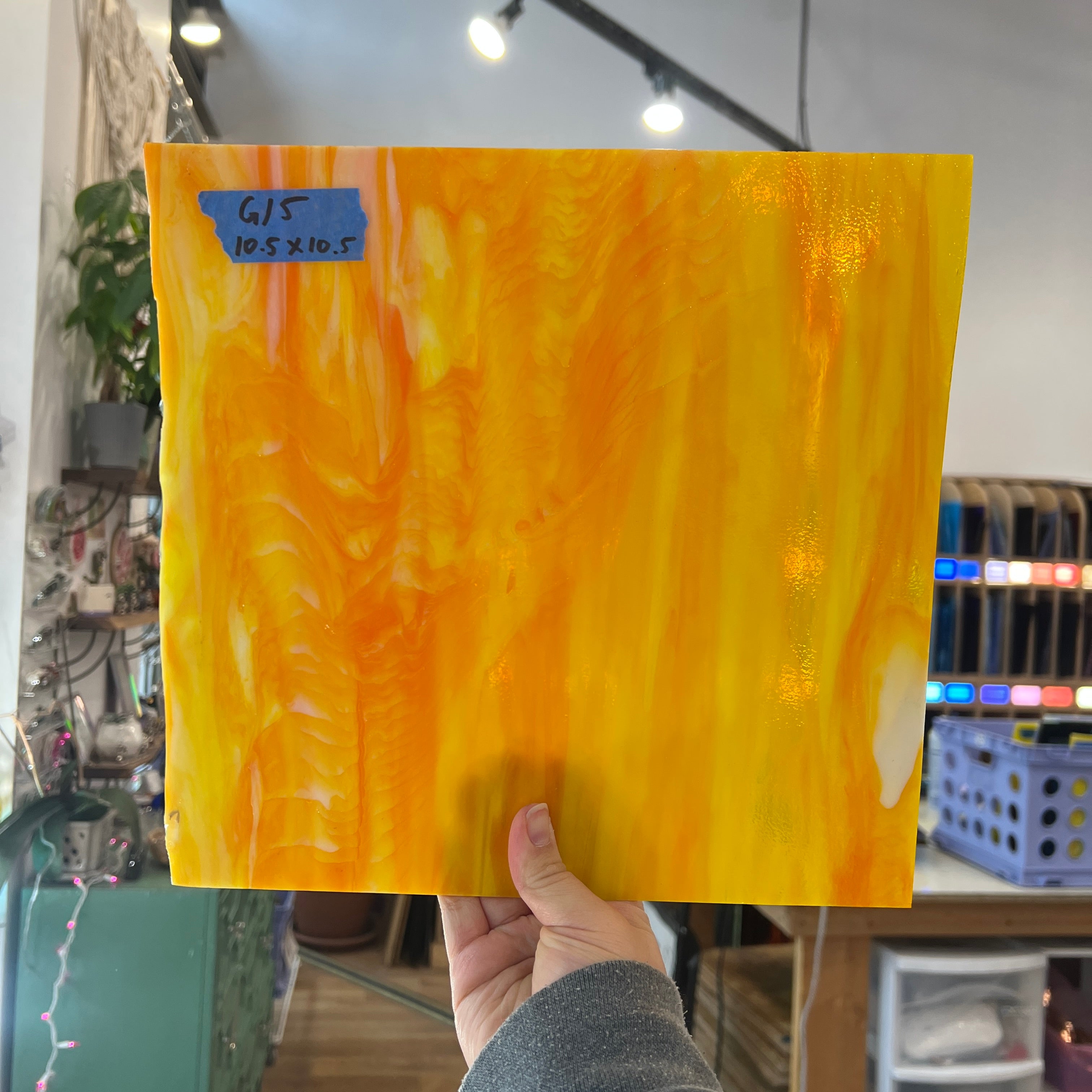 Mimosa Morning - Patreon Vault Sheet Glass Colorado Glassworks