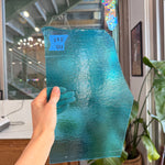 Transparent Light Turquoise Double Roll Bullseye Fusible 90 COE Sheet Glass Colorado Glassworks 12x7in (BE-82017069)