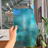 Transparent Light Turquoise Double Roll Bullseye Fusible 90 COE Sheet Glass Colorado Glassworks 12x7in (BE-82017069)