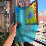 Transparent Light Turquoise Double Roll Bullseye Fusible 90 COE Sheet Glass Colorado Glassworks
