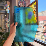 Transparent Light Turquoise Double Roll Bullseye Fusible 90 COE Sheet Glass Colorado Glassworks
