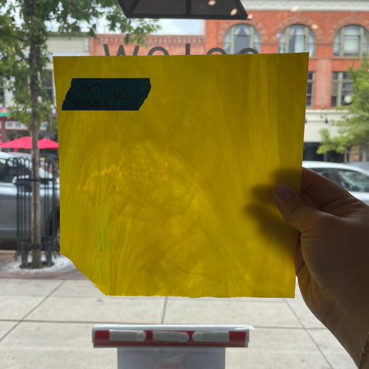 Yellow White Wispy Spectrum Sheet Glass Spectrum