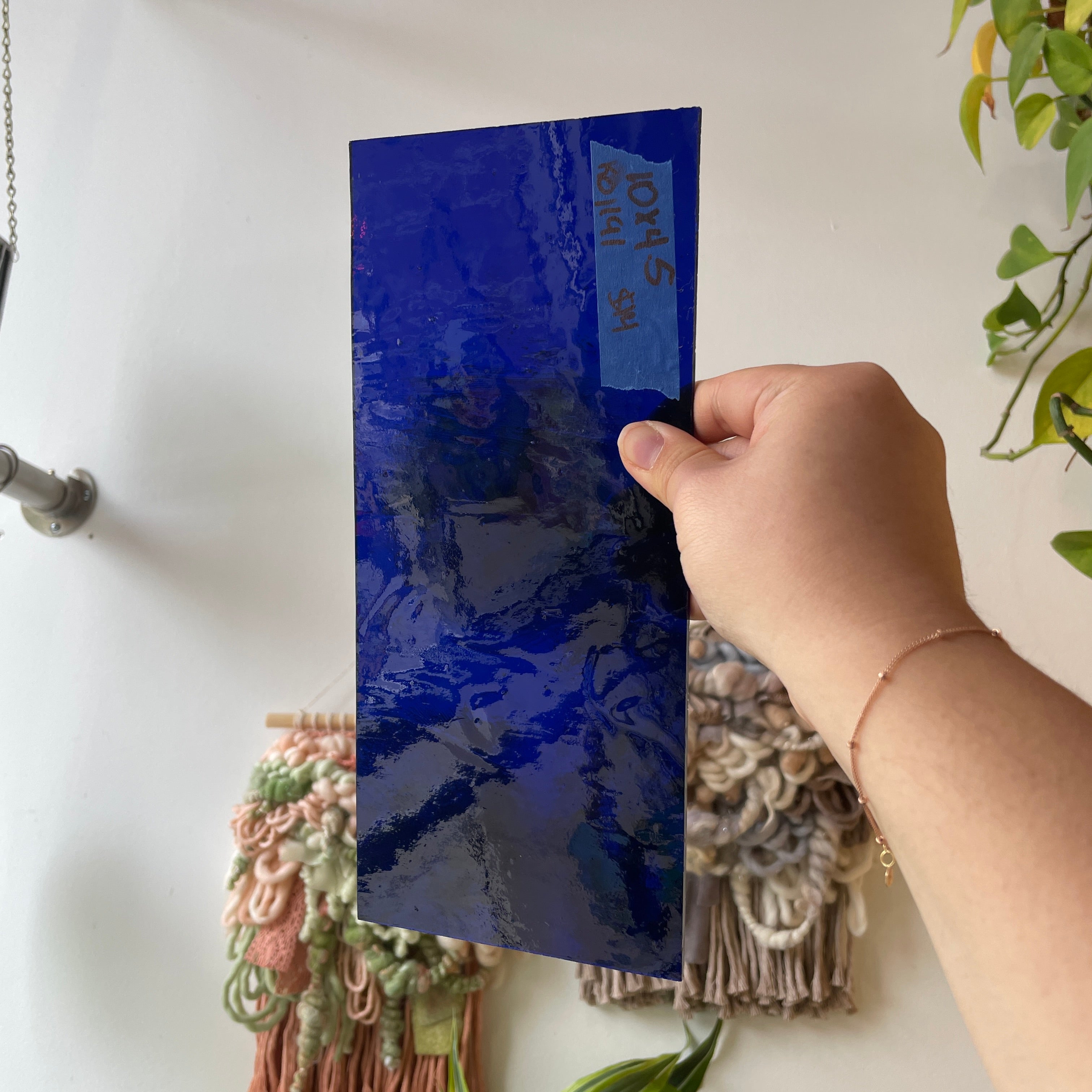 Deep Blue Transparent Kokomo Sheet Glass Kokomo