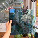 Steel Blue Waterglass Spectrum Sheet Glass Colorado Glassworks 10x10.5in (SP-29500461)