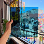 Steel Blue Waterglass Spectrum Sheet Glass Colorado Glassworks