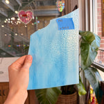 Light Blue Textured Transparent Sheet Glass Colorado Glassworks