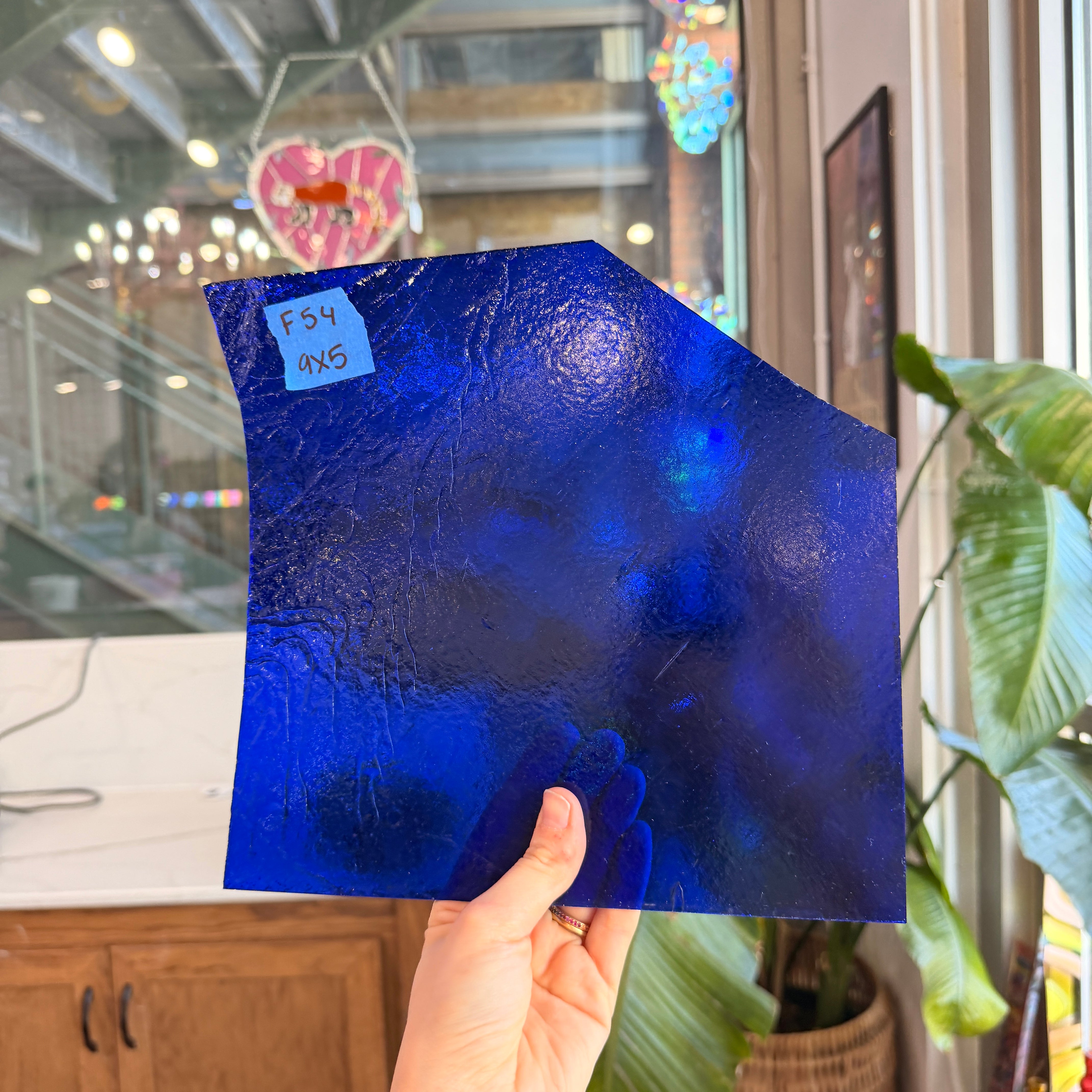 Cobalt Blue Transparent Kokomo Sheet Glass Colorado Glassworks