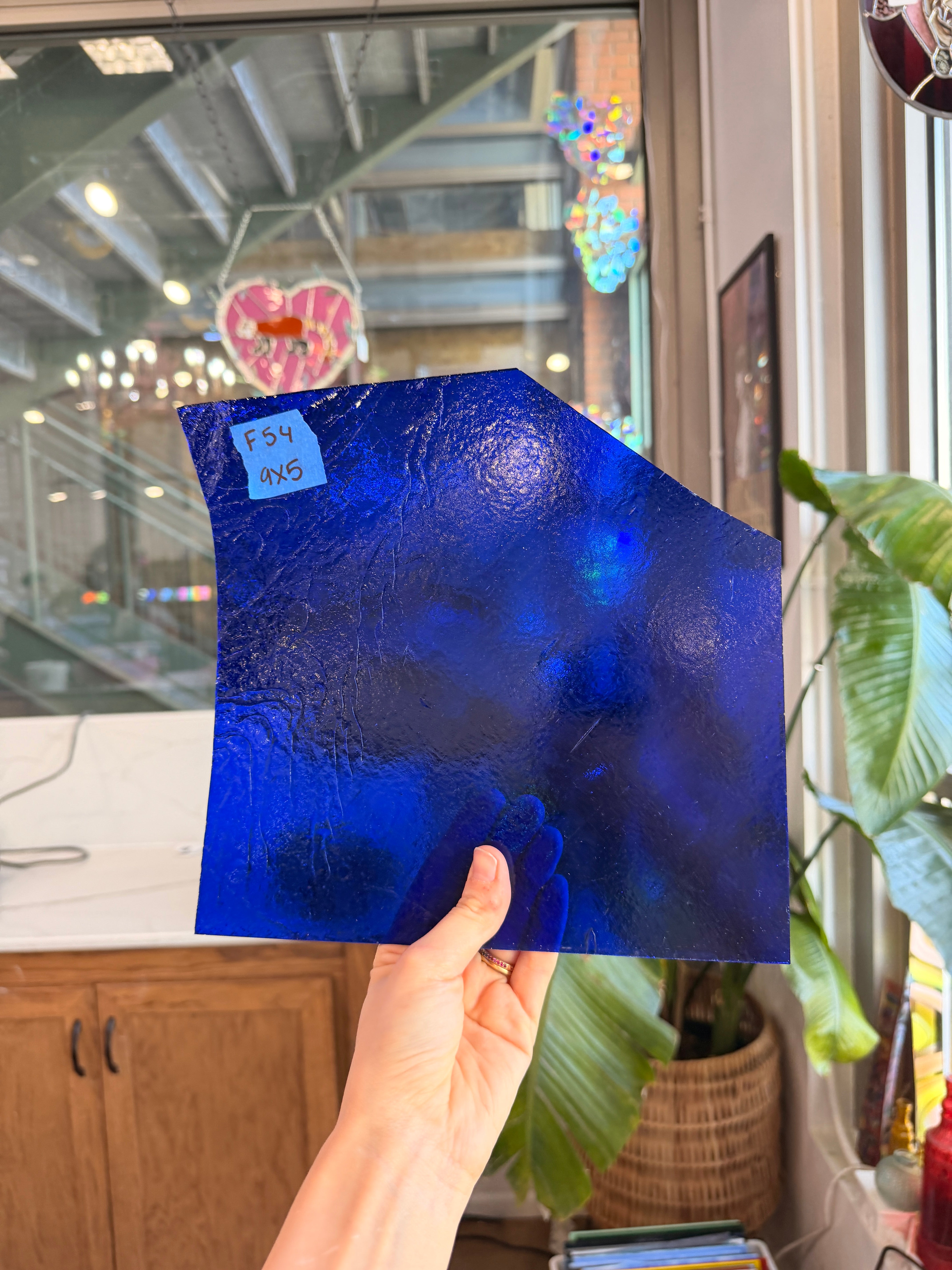 Cobalt Blue Transparent Kokomo Sheet Glass Colorado Glassworks